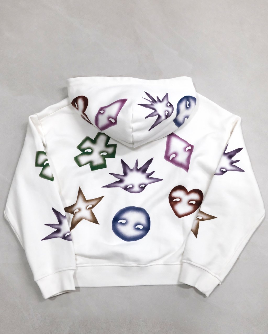 White oversize hoodie