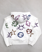 White oversize hoodie